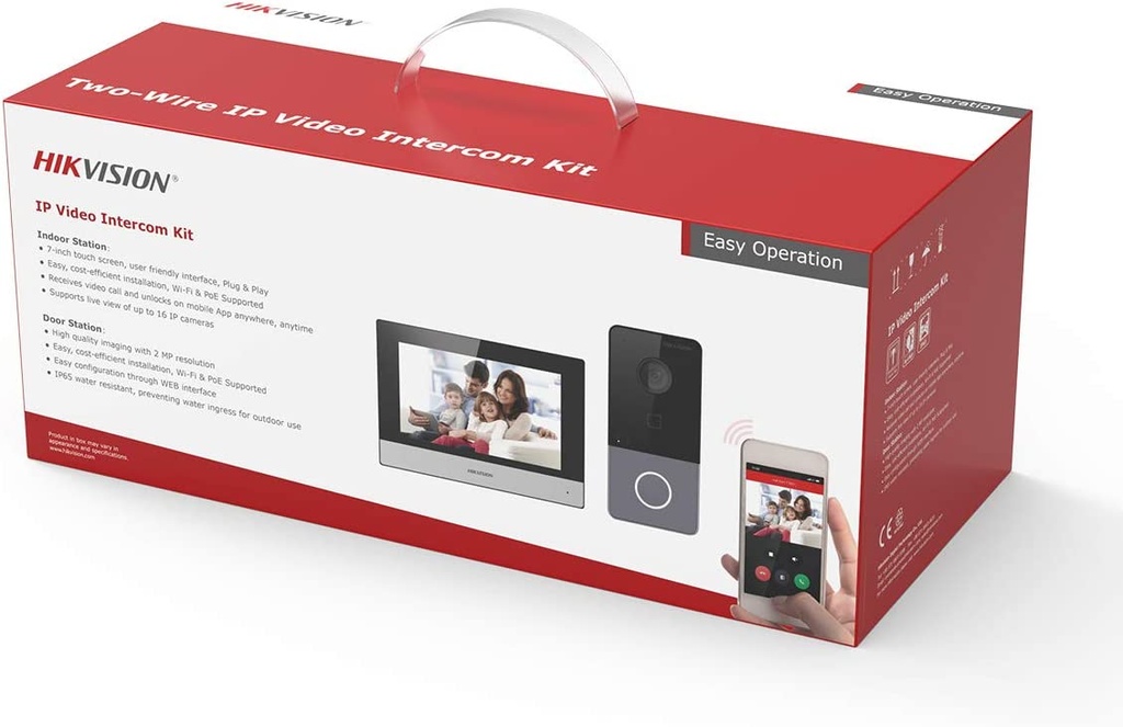 KIT Vidéophone HIKVISION IP 7&quot; +WIFI