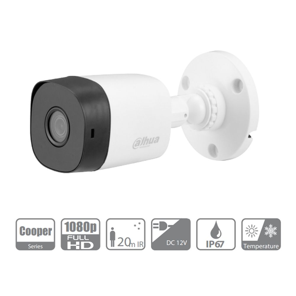 Camera DAHUA Tube HD 2MP 2,8mm IR 20m