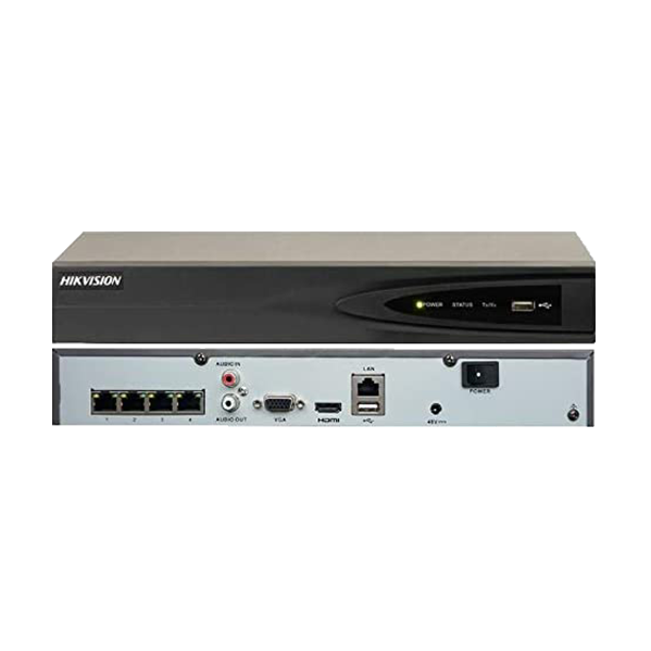 NVR HIKVISION 4 CANAUX PRO UP TO 8MP 4 POE