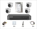 [KIT-HIK-4D] Kit Caméra De Surveillance HIKVISION à 4 Caméras Dôme HD 2MP