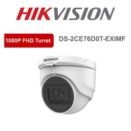 [DS-2CE76D0T-EXIM] Camera Hikvision Dome HD 2MP OBJ 2,8MM IR 20m